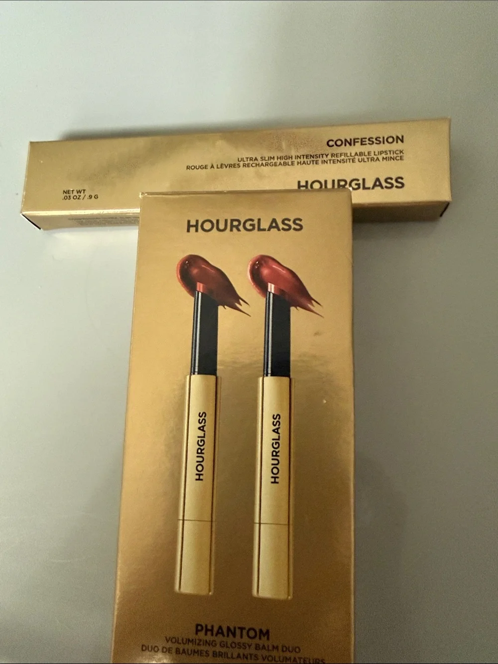 Hourglass Lip Stylo - Rouse 180 & Slip 125 (Warm Brick Red & Warm Brown Red)
